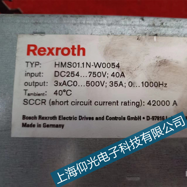 博士力士樂(lè)HCS01.1E伺服器顯示F2110報(bào)警代碼維修中心